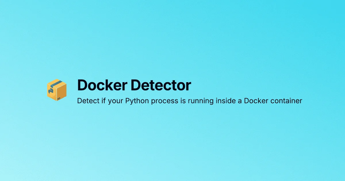 Docker Detector