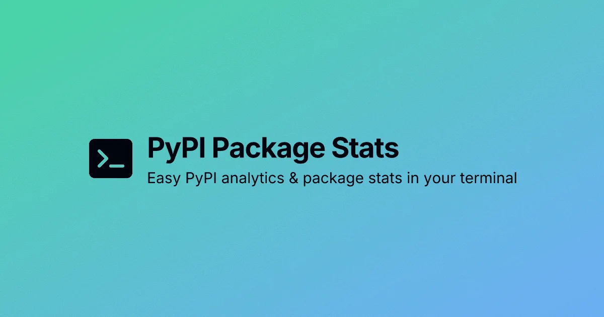 PyPI Package Stats