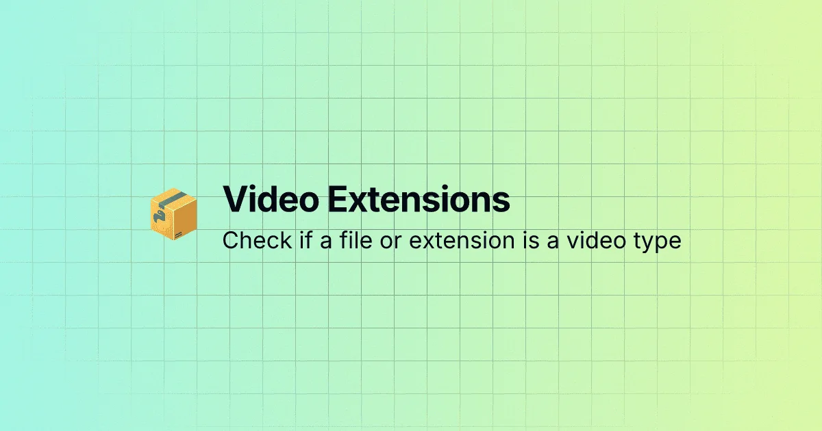 Video Extensions